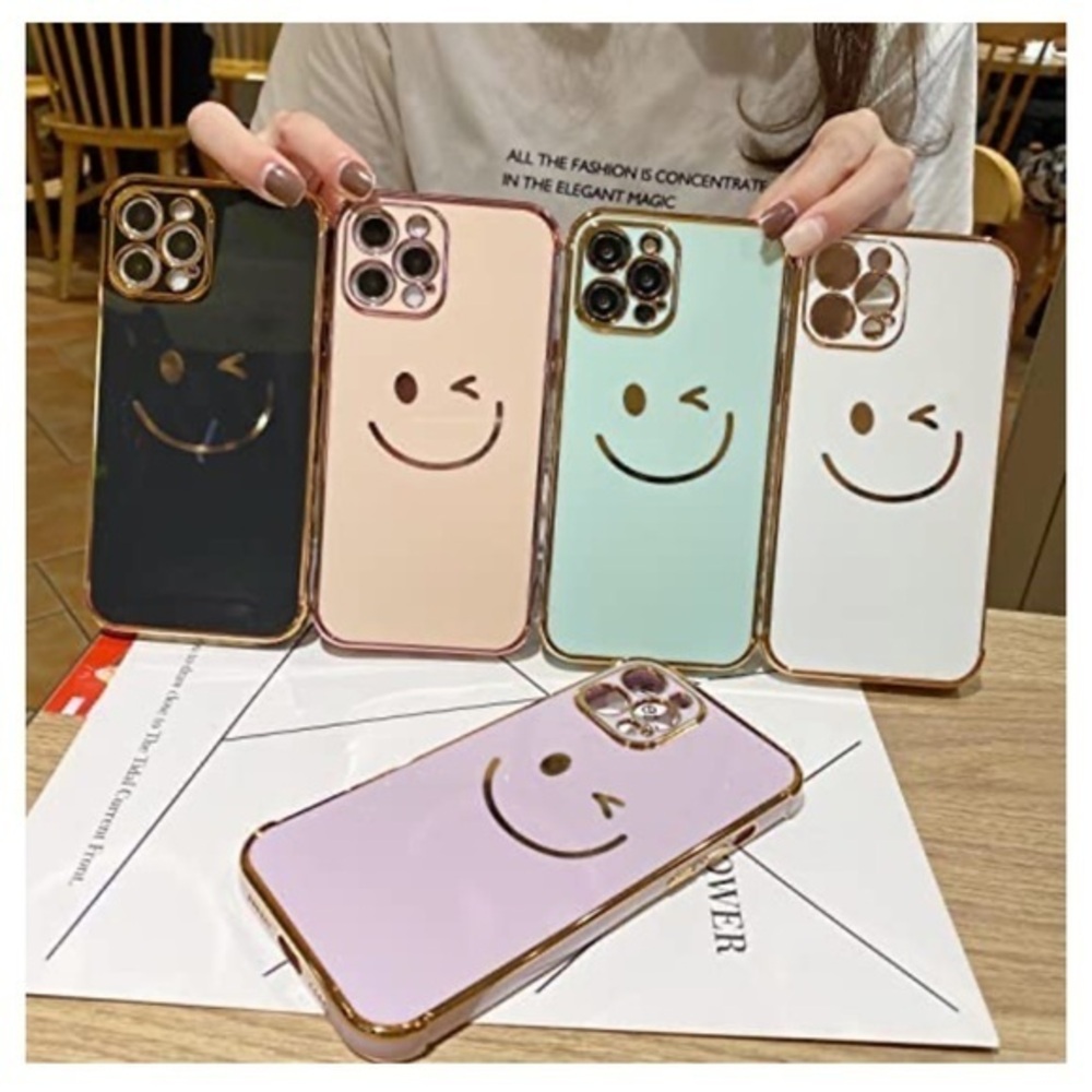 Phone case Compatible with iPhone 12 Pro Max Case, Cute Happy Smiley Face - Picture 1 of 10